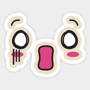 kawaii shock Sticker